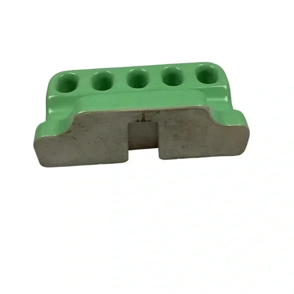 Vintage 1940/50s green porcelain ceramic toothbrush holder - Picture 2 of 4